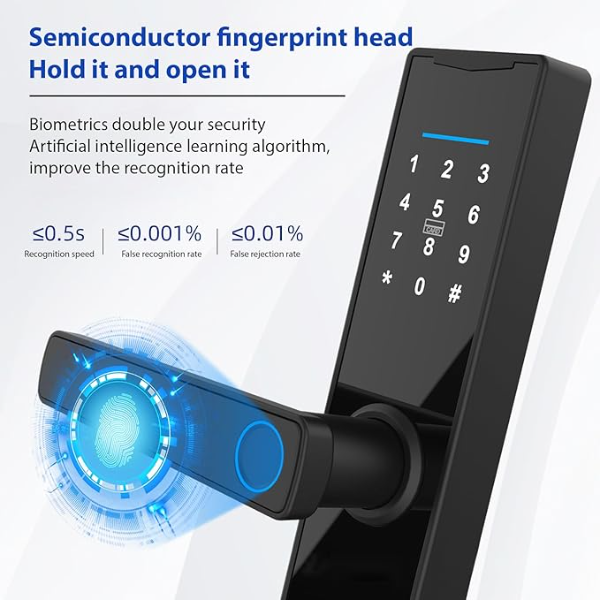 Serrure de porte intelligente 5 en 1